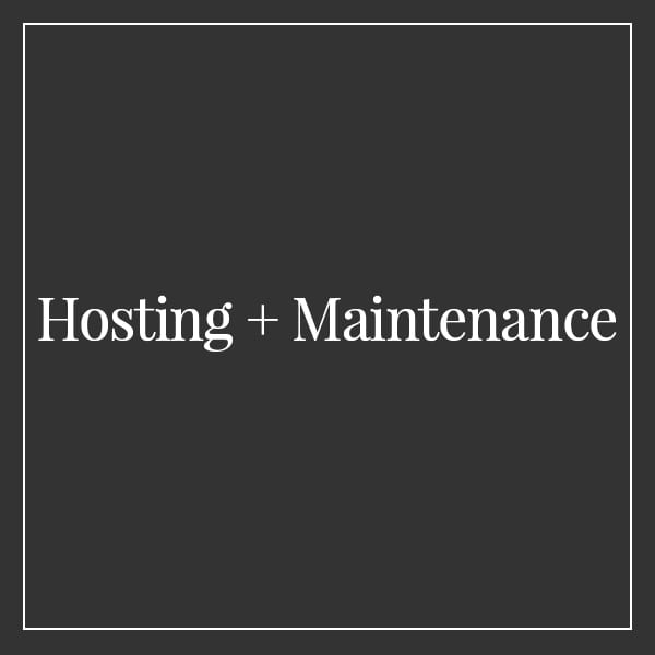 Website Hosting + Maintenance
